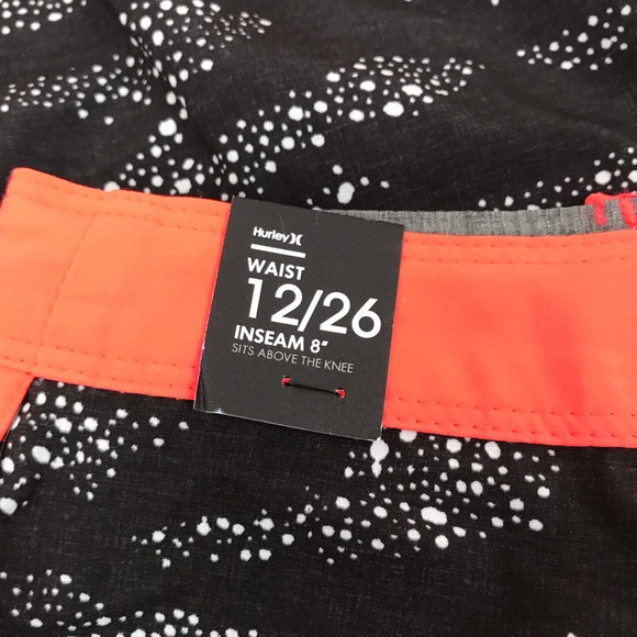 New Hurley Boys Phantom 30 Party Black BoardShorts - Picture 5 of 8